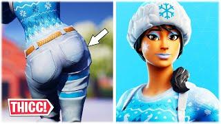 Fortnite *THICC* FROZEN NOG OPS Skin Showcase With Dances & Emotes (REPLAY MODE) ️