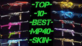 BEST MP40 SKIN IN FREE FIRE || Top 10 best MP40 skin in free fire || best MP40 attribute in FF !!!