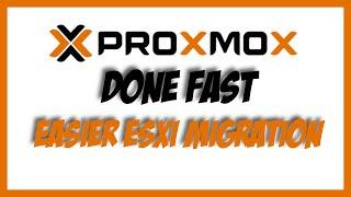 Proxmox Done Fast - Even Easier ESXi Migration NEW IMPORT WIZARD