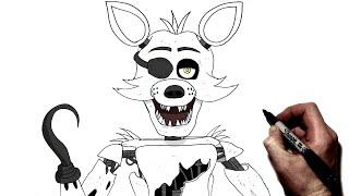 How To Draw Foxy | Step By Step | FNAF