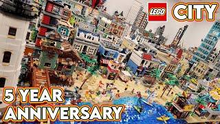 LEGO Room & City Evolution! 5 Year Channel Anniversary & 300k Subs!!!