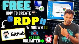 GitHub Free RDP In 2024|How to Create a Free RDP Windows 10 |Time Limit bypassed|Free RDP| Getscreen