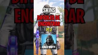 SKINS DIFÍCILES DE ENCONTRAR EN COD MOBILE pt.2