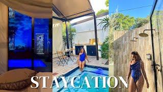 STAYCATION VLOG | Camping in Sandton, Mint Hotel || South African YouTuber