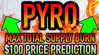 Can PYRO Reach $100? PYRO Price Prediction • Total Supply Burn Tokenomics Explained