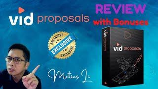Vid Proposals Review! WATCH NOW!!GET Vid Proposal WITH MY CUSTOM BONUSES!!