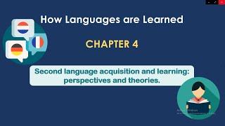 2nd Language Theories and Perspectives