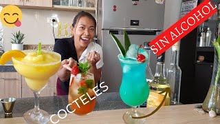 3 COCTELES SIN ALCOHOL (Mocktails) fáciles de preparar (COCTELES PARA TODOS)