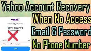 How To Recover/Change/Reset/ Yahoo Account Without Phone Number Or Email ID Urdu/Hindi/International