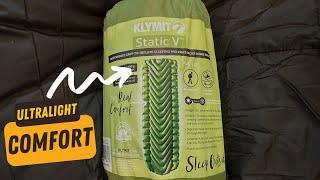 Lightweight and Comfy: Klymit Static V Sleeping Pad