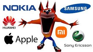 Crash Bandicoot WOAH but famous phone ringtones