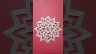 Easy paper snowflake #shorts #subscribe #snowflakes #diy #papersnowflakes #paper #viralshort #video