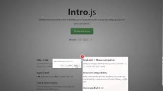 Intro.js Visual Demonstration (jQuery)