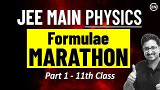 JEE MAIN 2025 : Complete Formula Revision - Part 1 | Physics Marathon | Eduniti | Mohit Sir