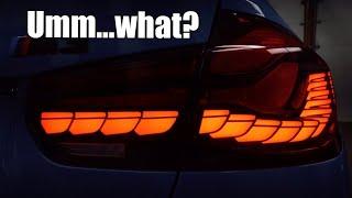 The truth about these BMW M3 LED tail lights... (OLED GTS style DIY install)