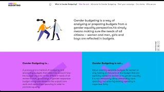 Digital design for Gender Budgeting project by European Women Lobby