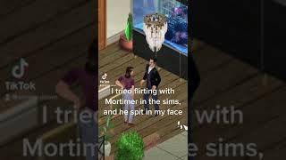 Mortimer Goth SPIT IN MY FACE!!  | The Sims | #Shorts