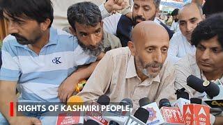 Will Fight For The Rights Of Kashmiri People Says Er Rashid