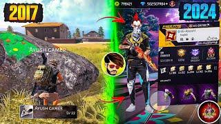 FREE FIRE PLAYERS 2017 VS 2024| Searching 2017 Old Players Id in 2024 | @UnGraduateGamer