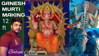 How to make big Ganesh idol Full video / Ganesh murti making step by step / new technique making