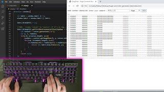 ASMR Programming - Coding a Huge Comment Generator - No Talking