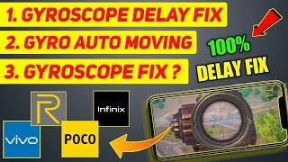 HOW TO Fix BGMI/PUBGM GYROSCOPE PROBLEM | Gyroscope delay Problem Fix | Gyroscope auto moving Fix