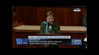 Rep. Kaptur Calls For Release of Special Counsel Mueller's Report