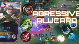 PART 48- AGRESSIVE ALUCARD x2 TRIPLE KILL + x1 MANIAC! | Mobile Legends