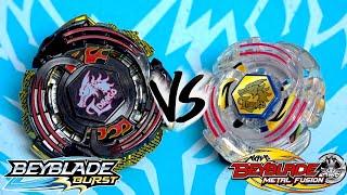 BURST VS METAL FIGHT | Lightning L-Drago .10R.Z' VS Lightning L-Drago 100HF | Beyblade Burst