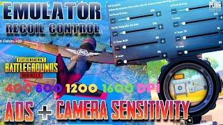 Emulator Best Sensitivity 400 , 800 , 1200 ,1600 DPİ - Pubg Mobile