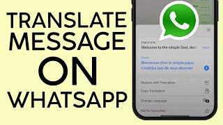 How to Translate Message on Whatsapp using iOS Translation (2023)