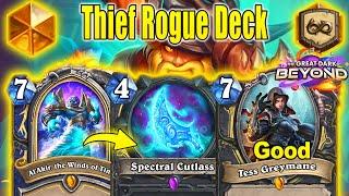 Crazy OP Interaction With My New Thief Rogue Deck That's So Cool The Great Dark Beyond | Hearthstone