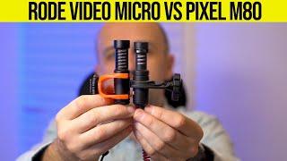 Rode Video Micro vs. Pixel M80 on camera microphones - Audio Test and Review