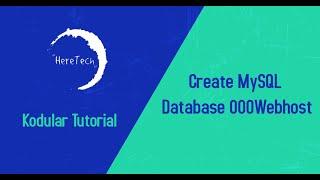 How to Create MySQL Database 000Webhost