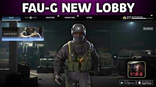Faug game new lobby | faug new update | faug | faug new update today