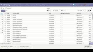 Import Chart of Account from CSV/Excel File Odoo