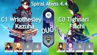 [DUO] NEW Spiral Abyss 4.4! C0 Tighnari Fischl x C1 Wriothesley Kazuha | Floor 12 | Genshin Impact