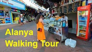 4K TURKEY  ALANYA Walk to Marina Walking Tour