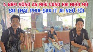 Phát hiện người đàn ông sống ăn ngủ cùng hai ngôi mộ làm điều không tưởng trong nghĩa địa