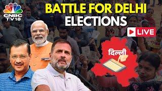 Delhi Election 2025 LIVE: Delhi Election Voting | AAP Vs BJP Vs Congress | Delhi Voting LIVE | N18L