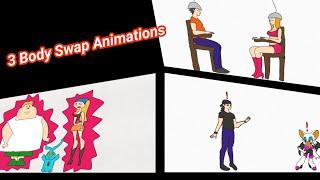 3 Short Body Swap Animations (more reaching 1000 subscribers) #totaldrama #sonicthehedgehog