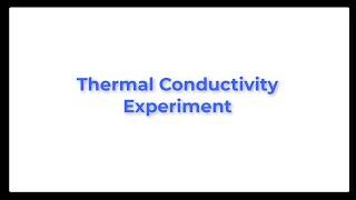 Thermal Conductivity using PASCO