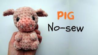 How to Crochet a No-Sew Pig Amigurumi | Farm Animals Crochet Tutorial