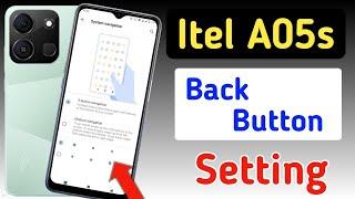 Itel a05s back button setting | Itel a05s me back button kaise lagaye/navigation key setting