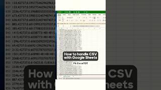 How to import a CSV file in #googlesheets in less than 30 seconds ! #googlesheetstips