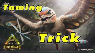 Sinomacrops Taming TRICK!! Ark Lost Island *NEW DINO*