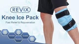 REVIX Knee Ice Pack for Injuries Reusable Gel Ice Wrap