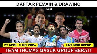 RESMI!! Daftar Skuad Indonesia Di Thomas & Uber Cup 2024. Jadwal & Drawing Thomas & Uber Cup 2024