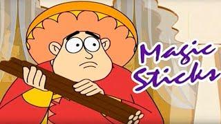 Akbar And Birbal English Animated Stories For Kids | Magical Sticks | Mango Juniors