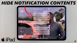 How To Hide Notification Contents From Lock Screen On iPad